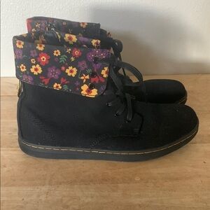 Floral Black Women's Shoes